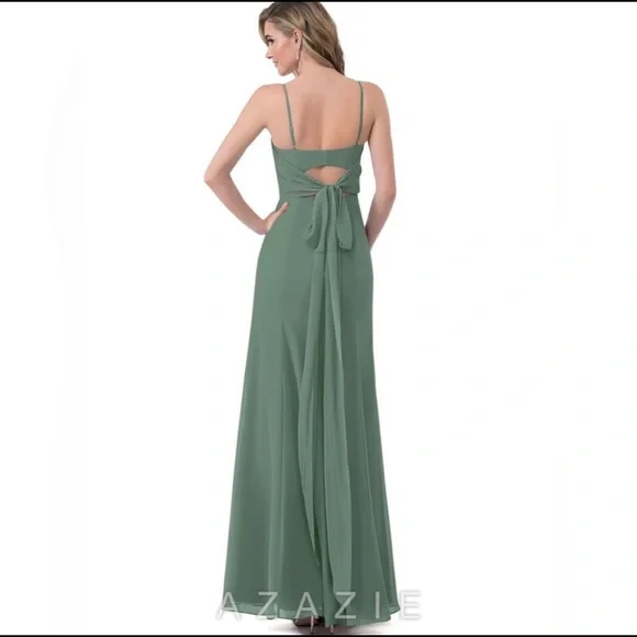 Azazie Dress Eucalyptus - Picture 2 of 5